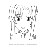 How to Draw Yuuki Asuna from Sword Art Online