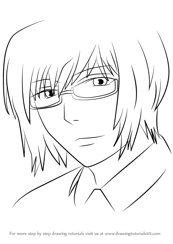 Learn How to Draw Kishou Arima from Tokyo Ghoul (Tokyo Ghoul) Step by Step  : Drawing Tutorials