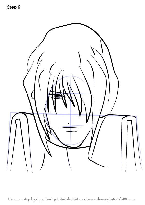 How to Draw Legato Bluesummers from Trigun (Trigun) Step by Step