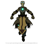How to Draw Nox from Wakfu