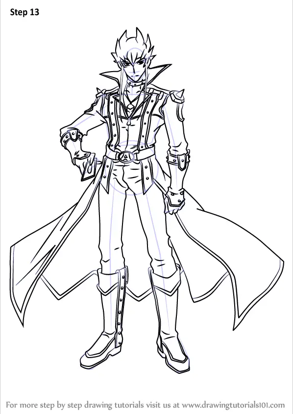 Learn How to Draw Jack Atlas from Yu Gi Oh 5D s Yu Gi Oh 
