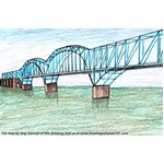 How to Draw Dashengguan Yangtze River Bridge