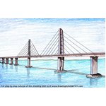 How to Draw Hong Kong Zhuhai Macau Bridge