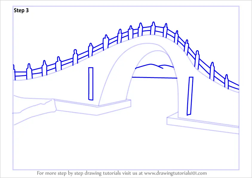 How to Draw Jade Belt Bridge (Bridges) Step by Step ...