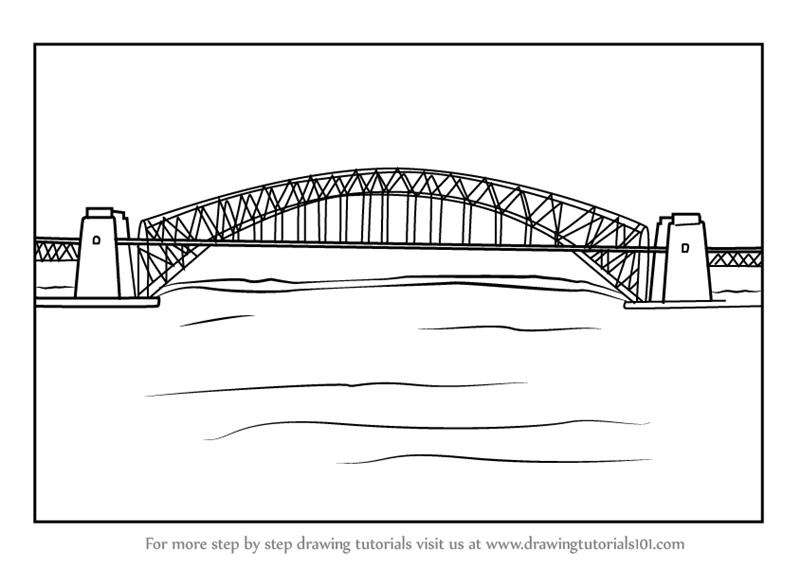 Felt Tip Pen Project Drawing Of A Harbour - Drawing Techniques