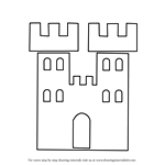 How to Draw a Castle Tower for Kids