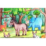 How to Draw a Forest with Animals