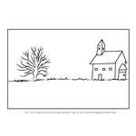 How to Draw a Church Landscape