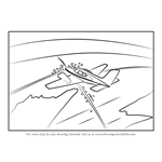 How to Draw a Plane over Farm