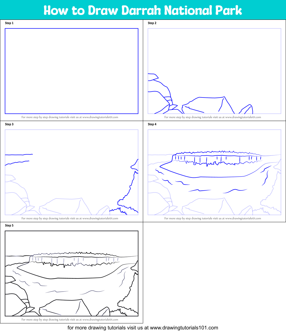 How to Draw Darrah National Park Printable Step by Step