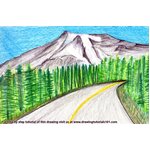 How to Draw Mount Rainier National Park