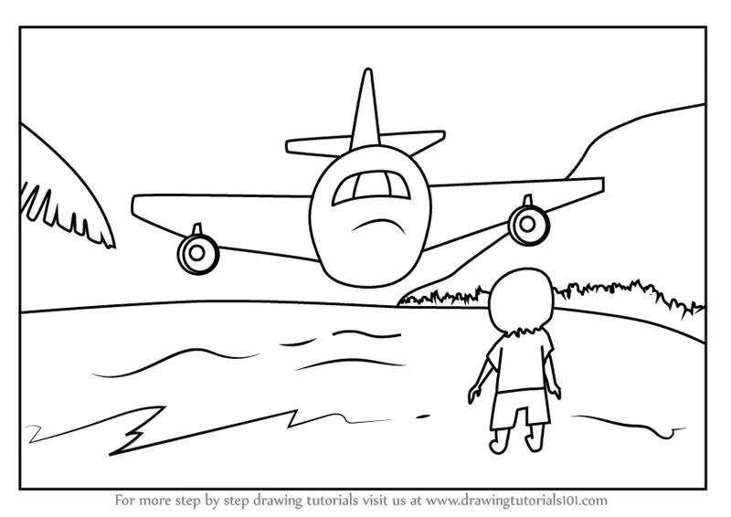 20 Easy Airplane Drawing Ideas - How to Draw a Plane