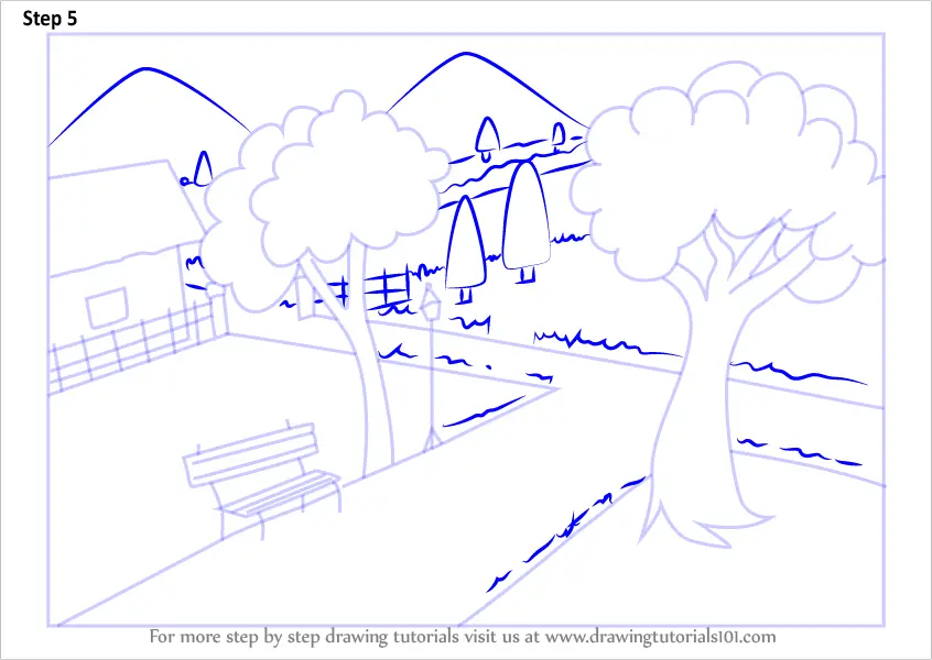 Easy Garden Scenery Drawing For Kids | See.....Using pastel colours how  nicely you can make a Garden scenery 🤩🤩🤩 #GardenScenery For slow and  better quality video https://youtu.be/7EZqr07phmo | By Joti Art |