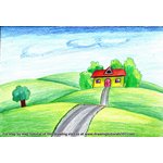 How to Draw a House on Fields of Grass