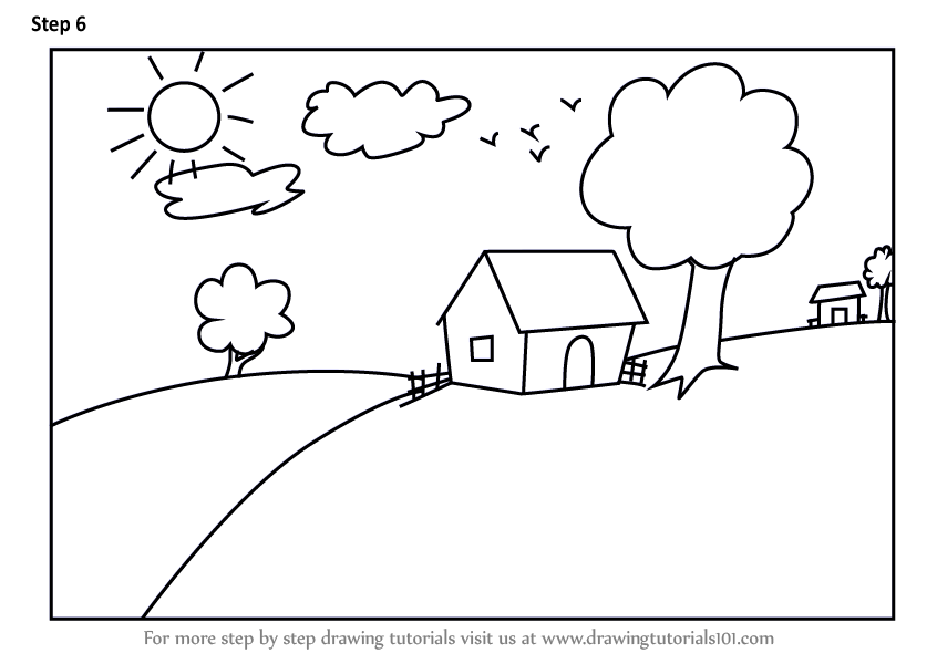 39503 Landscape Kids Drawing Images Stock Photos  Vectors  Shutterstock