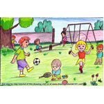 How to Draw Playground Scene