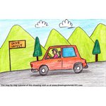 How to Draw Safety Drive Scene