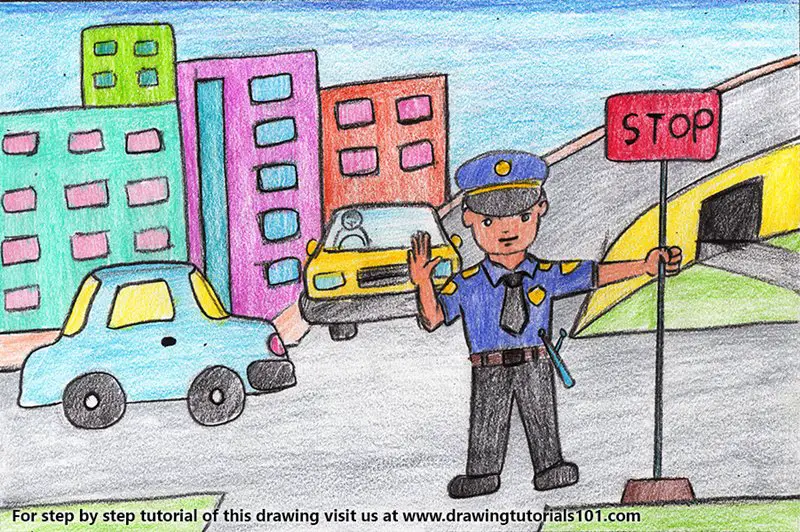 Traffic Signal Drawings for Sale - Fine Art America-saigonsouth.com.vn