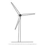How to Draw an Electric Windmill