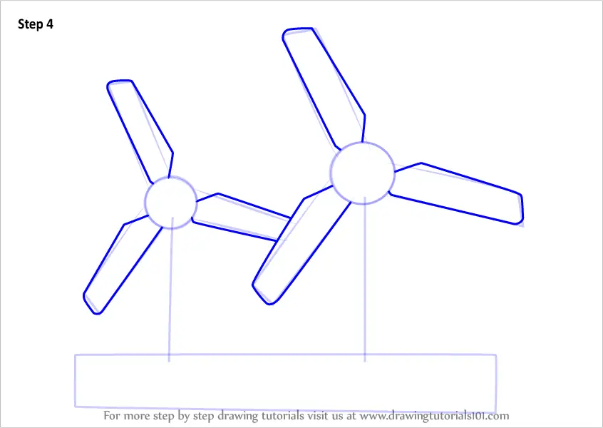 Learn How to Draw Wind Energy (Windmills) Step by Step : Drawing Tutorials