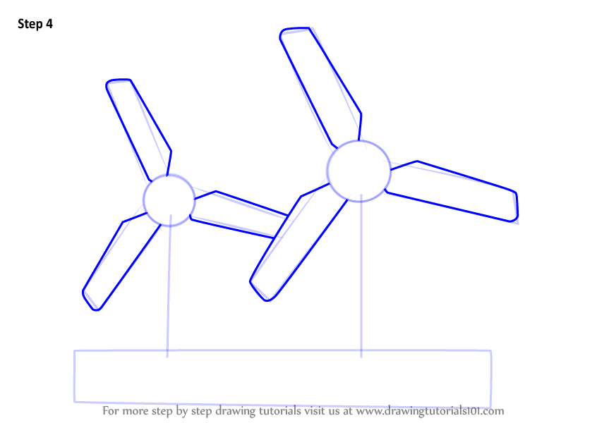 Learn How to Draw Wind Energy (Windmills) Step by Step : Drawing Tutorials