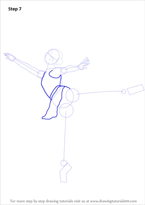 Learn How to Draw a Ballet Dancer (Ballet) Step by Step : Drawing Tutorials