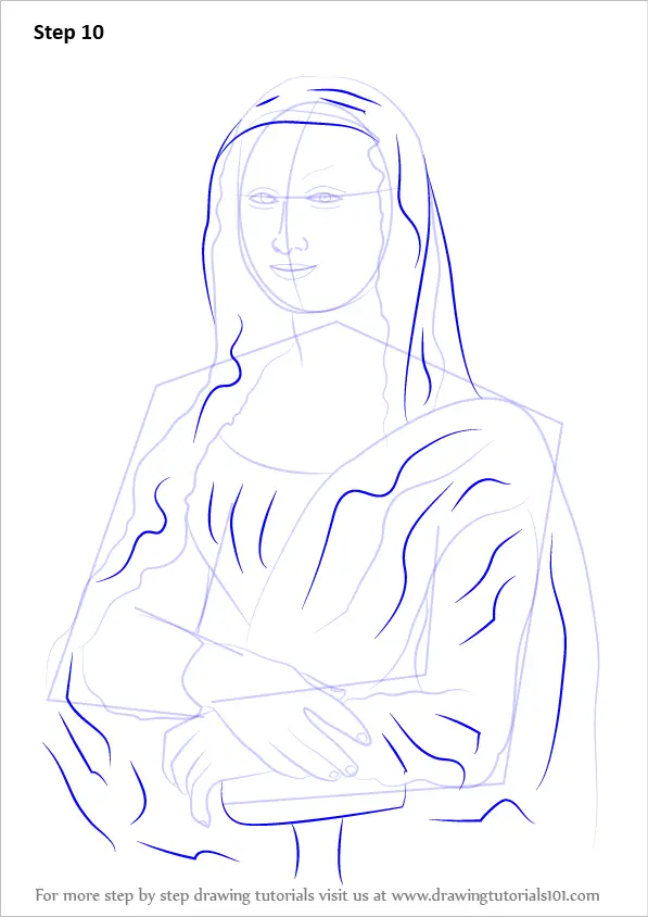 Learn How to Draw Mona Lisa (Famous Paintings) Step by