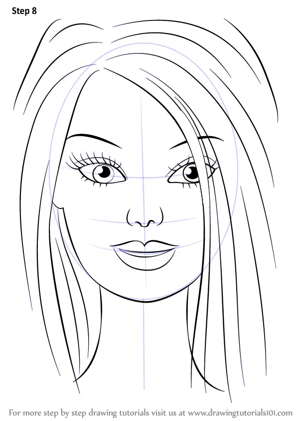 barbie drawing easy and simple