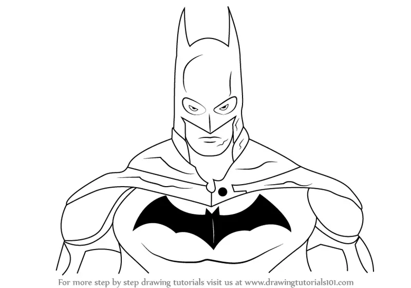 2 ways to draw batman for beginners how to draw batman´s head and full body  – Artofit