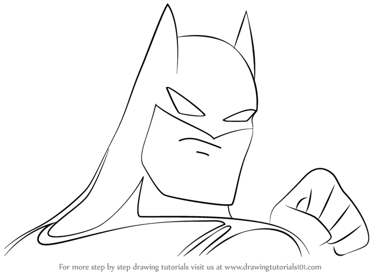 Learn How to Draw Batman for Kids (Batman) Step by Step : Drawing Tutorials