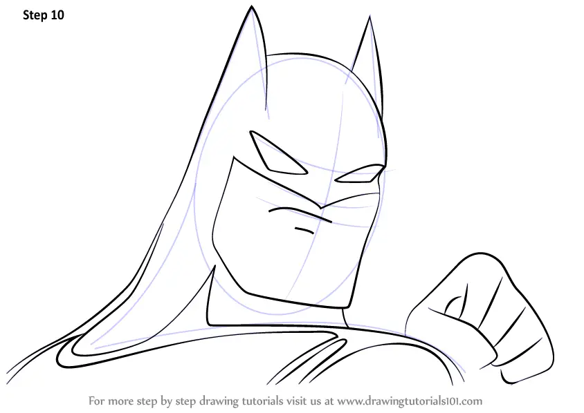 Learn How to Draw Batman for Kids Batman Step by Step  Drawing Tutorials