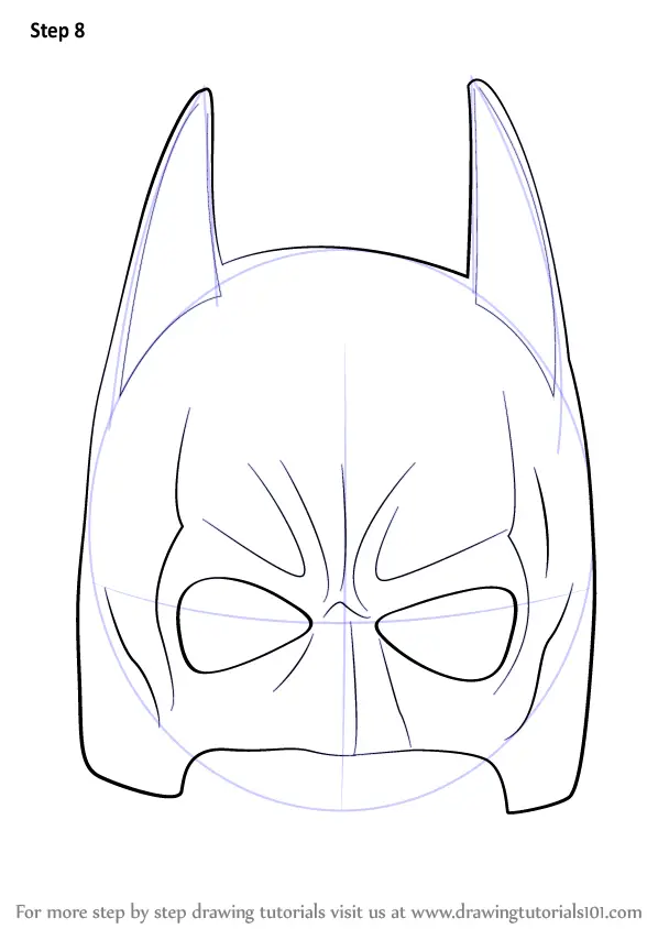 Learn How to Draw Batman Mask (Batman) Step by Step