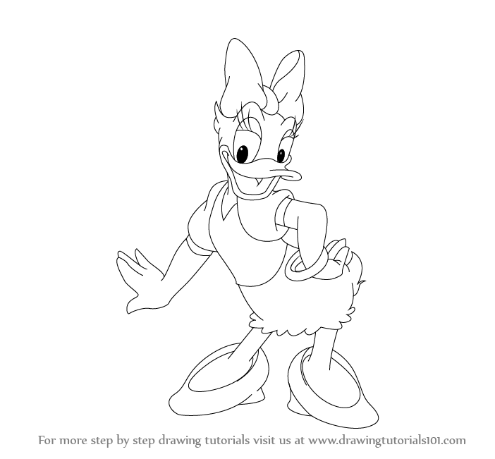 Donald and Daisy Duck Printable Coloring Pages  Disney Coloring Book   Disney drawings sketches Cartoon coloring pages Disney coloring pages