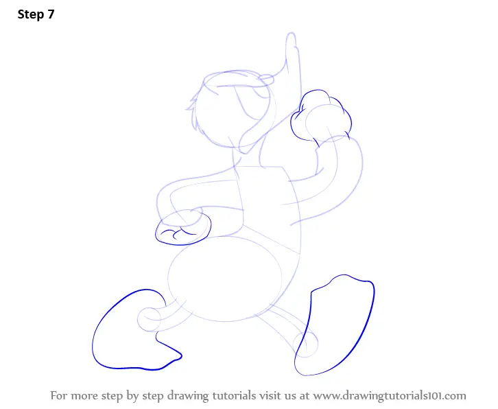 How to Draw a Donald Duck (Donald Duck) Step by Step ...