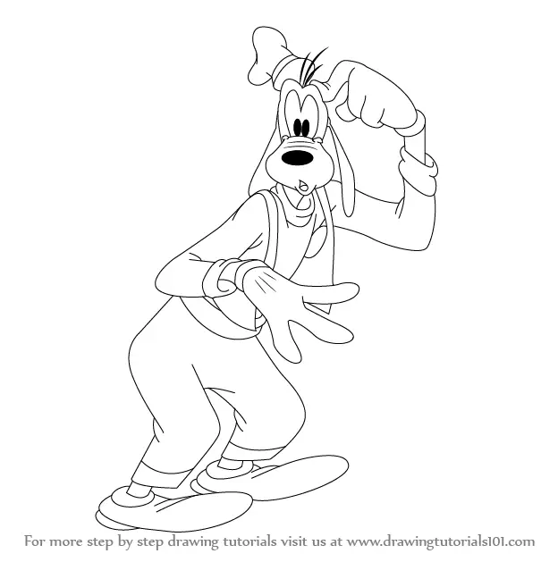 Learn How to Draw a Goofy (Goofy) Step by Step : Drawing Tutorials