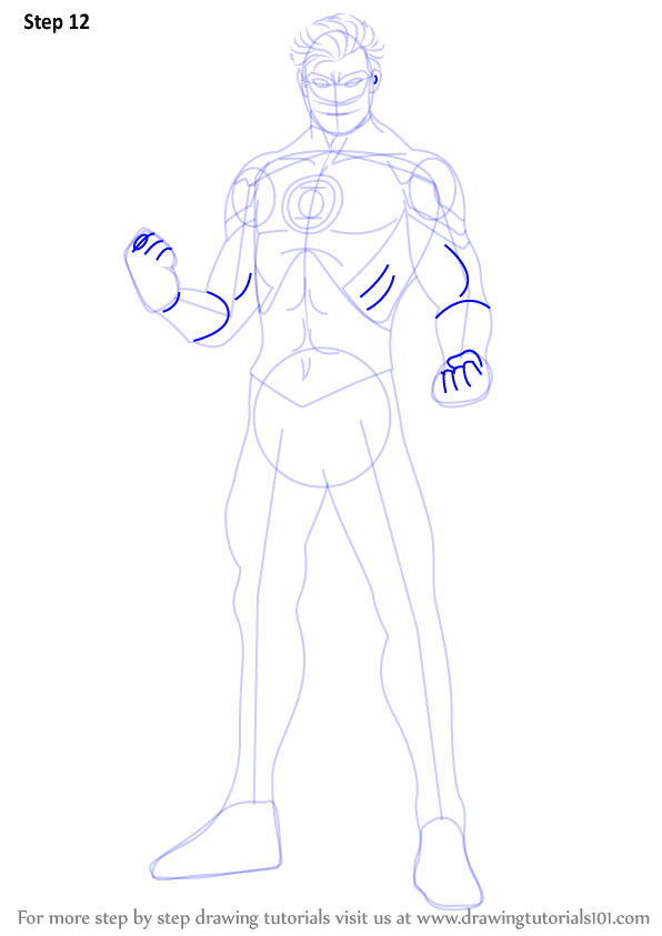 How to Draw Green Lantern (Green Lantern) Step by Step