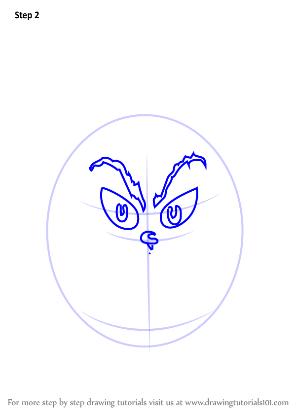 Learn How to Draw The Grinch Face (Grinch) Step by Step : Drawing Tutorials