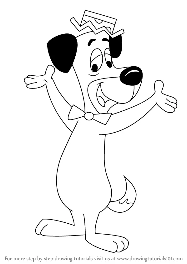 Learn How to Draw Huckleberry Hound (Huckleberry Hound) Step by Step