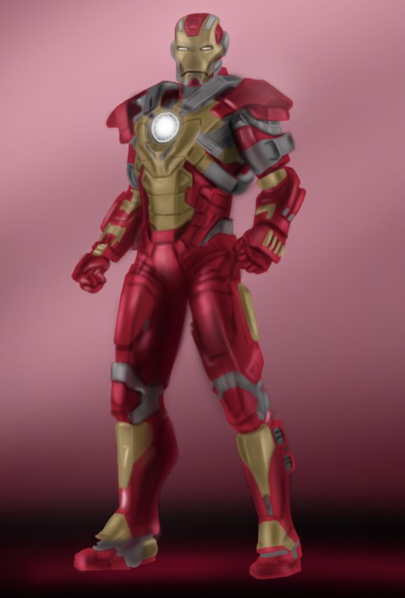 Learn How to Draw Iron Man Full Body (Iron Man) Step by Step : Drawing