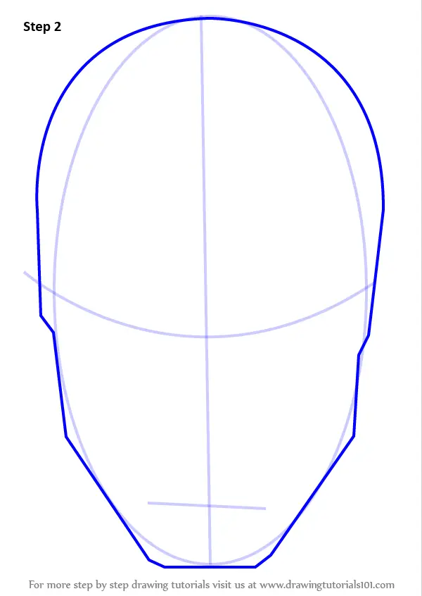 Learn How To Draw Iron Mans Helmet Iron Man Step By Step