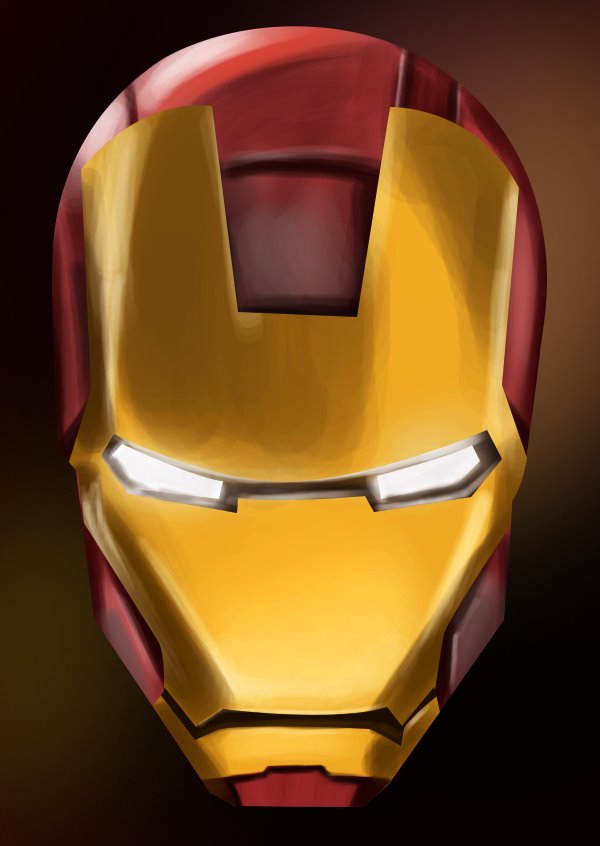 Full Color Drawing Print of Iron Man from Avengers