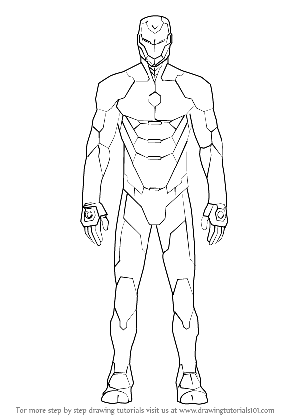 Learn How To Draw Iron Man Suit Iron Man Step By Step Drawing Tutorials