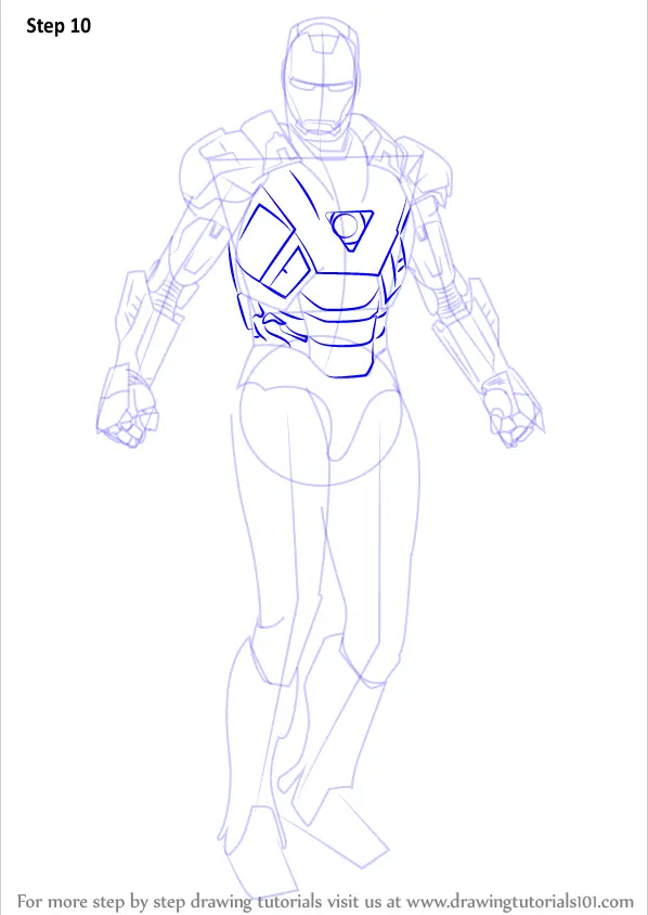 Learn How to Draw Iron Man Iron Man Step by Step