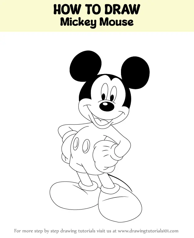 Mickey Mouse Drawing Easy @TheArtHacker-rkm - YouTube-vachngandaiphat.com.vn