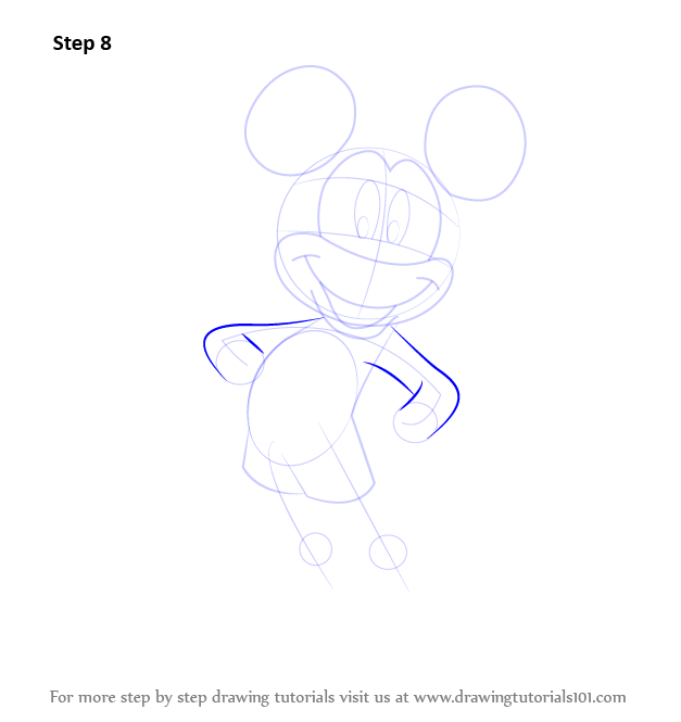 Learn How to Draw Mickey Mouse (Mickey Mouse) Step by Step : Drawing