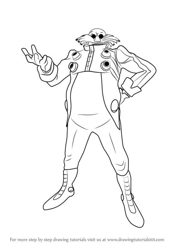 learn how to draw doctor eggman from sonic the hedgehog