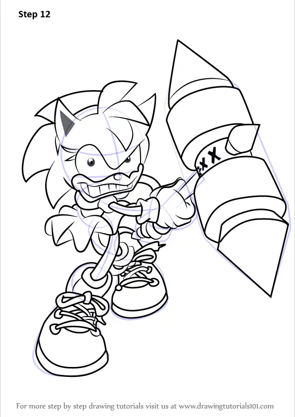 Learn How to Draw Rosy the Rascal from Sonic the Hedgehog (Sonic the