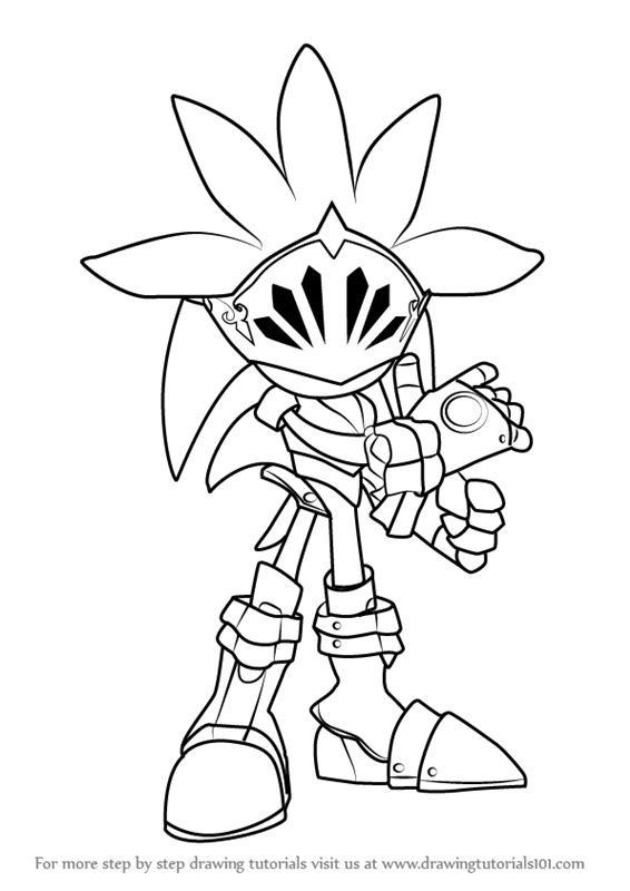 Step by Step How to Draw Sir Galahad from Sonic the Hedgehog