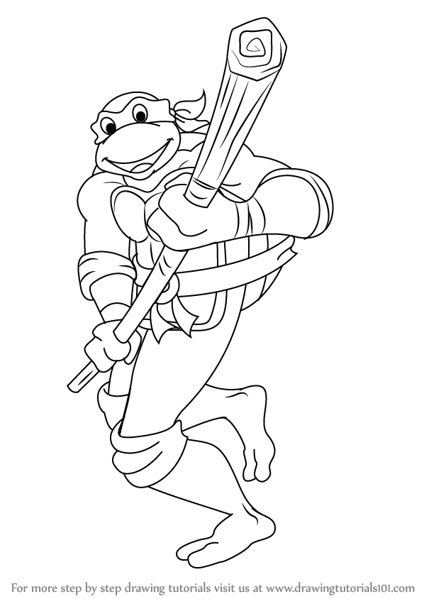 Learn How to Draw Donatello from Teenage Mutant Ninja Turtles (Teenage