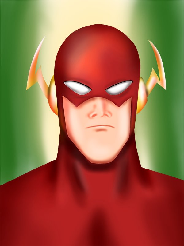 the flash superhero face